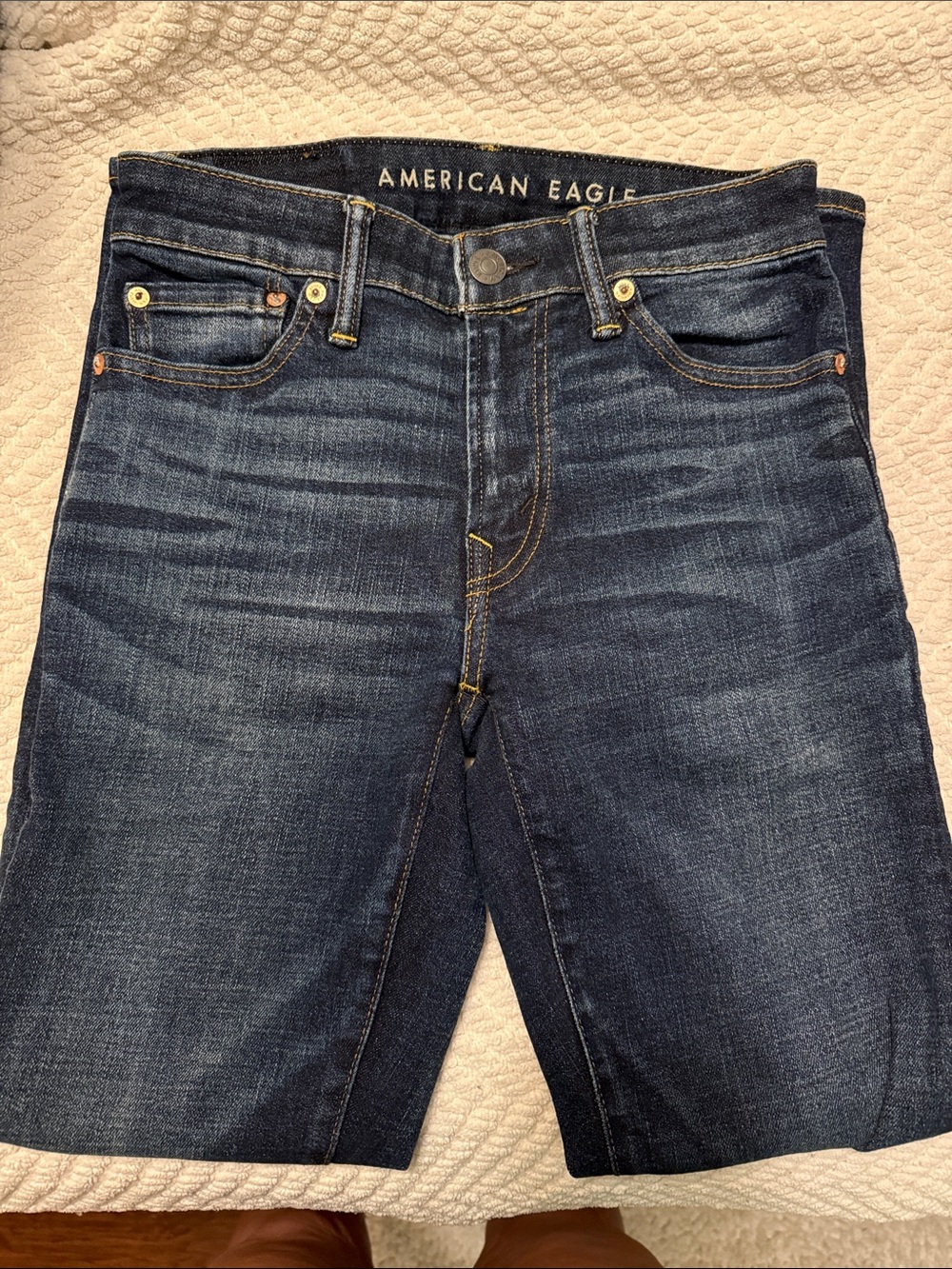 American Eagle Outfitters Indigo Slim Straight Jeans
